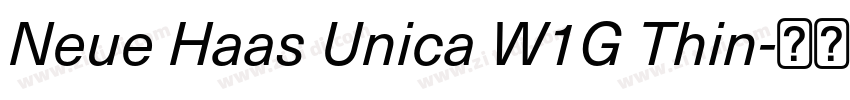 Neue Haas Unica W1G Thin字体转换